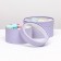 Set 2 in 1 round box "pale purple" with a window, 21 x 11 - 18 x 10 cm