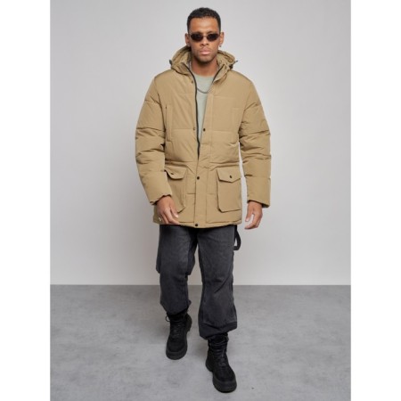 Extended male park, size 52, beige color-8