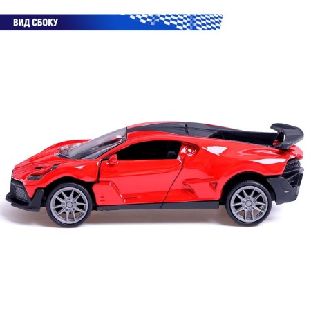 Autograd Metal Metal "coupe", 1:36, inertia, doors open, red color-3