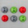 Clamps for wires, 6 pcs, color mix