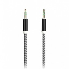 Audio Smartbuy A35, Jack 3.5 mm (M) -Jack 3.5 mm (M), in the braid, 1 m, black
