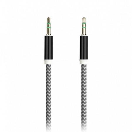 Audio Smartbuy A35, Jack 3.5 mm (M) -Jack 3.5 mm (M), in the braid, 1 m, black