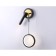 LED LED wall -mounted Ambrella Light, Linetech, FL51652, LED, 10 W, 750LUM, 4200K, Black Color, Gold