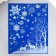 A set of decorative stickers "Winter Picture" 30x38 cm, set 2pcs