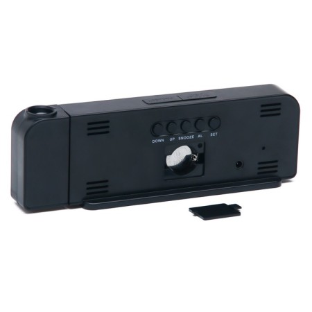 Clock - Electronic desk an alarm clock with a projection on the ceiling, thermometer, calendar, USB-6