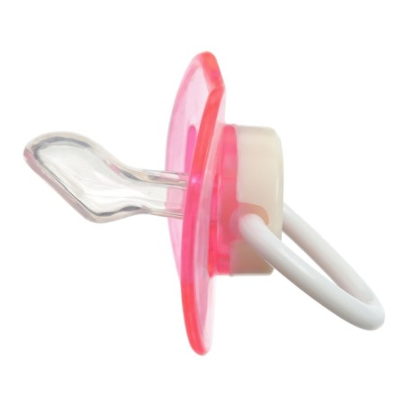 Nipple - orthodontic dummy with container, +3 months, pink color-6