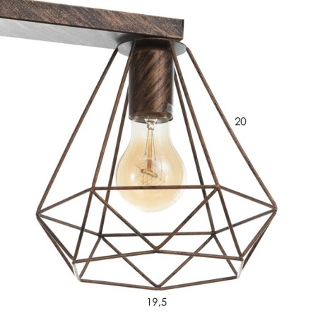 Lamp 2403156/3 E27 40W Black-Med 75x19x22 cm Bayerlux-4