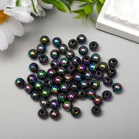 Beads for creativity plastic "gasoline" set 20 grams 0.8x0.8 cm-1