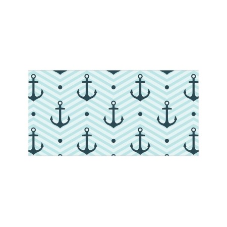 Basket for toys "Zigzags with anchors, size 35x50 cm-1