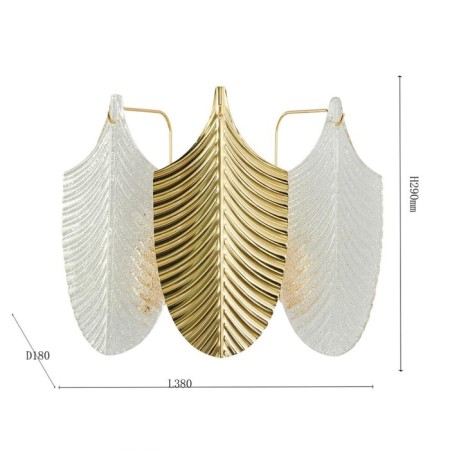 Wall lamp Pulcher 380 mm, 180 mm, E14-2