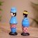 Souvenir "couple" wood (set 2 pcs) 17 cm