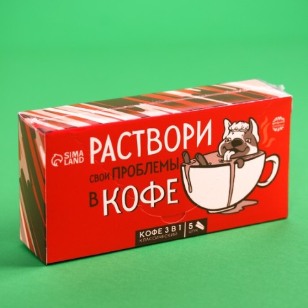 Instant coffee 3 in 1 “Solve of the problem”: classic, 5 pcs. x 18 gr.-2