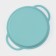 Silicone form for baking “Circle with handles”, 30.5 × 25 × 4.7 cm (inner diameter 24.7 cm), Biryuza color