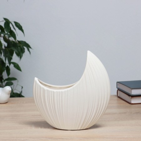 VAZA Ceramics Table "Crescent" 8x21x20 cm-3