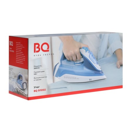 Iron BQ SI1002, 2600 W, ceramic soles, 30 g/min, 320 ml, white-violet-3