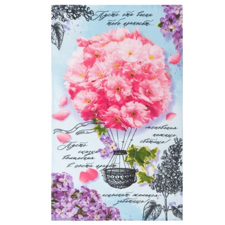 Towel kitchen shade "Magic Spring" 34x60 cm, martial, 100% cotton, 160 g/m-1