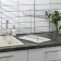 Dishes for dishes with a pallet 2-tier, table-mounted, 37.5 × 29 × 40 cm, color chromium