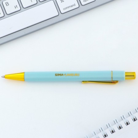 Blood blue paste 0.7 mm “The best” plastic with embossing on the case-4