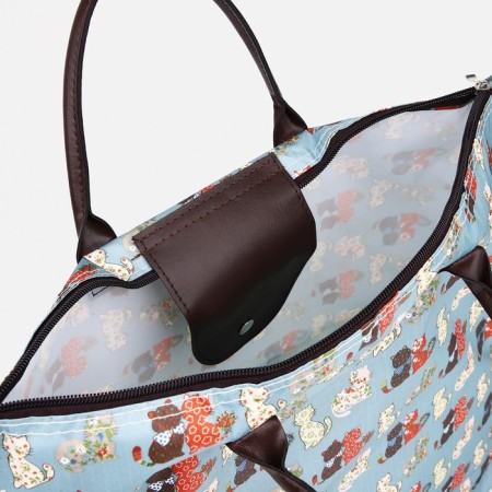 Lightning bag, folding, gray color-3