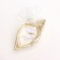 Candle "shell" in a candlestick of gypsum is small, 11.5x5.5x3.5 cm, gold