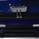 Small suitcase 20 "On a zipper, code lock, 4 wheels, blue color