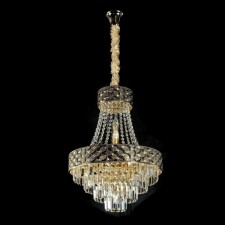 Crystal Crystal Economic light 15553/10GD+CL, 10x40W, E14, 105x50x50 cm, gold color