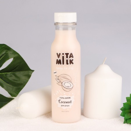 Vitamilk gel shower, coconut and milk, 350 ml-3