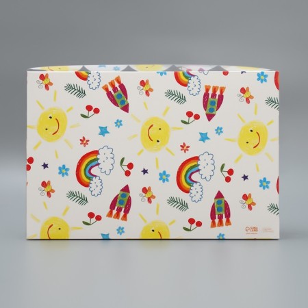 Bearbox, confectionery packaging with PVC lid, "Favorite Educator", 20 x 30 x 8 cm-5