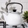 Spherical kettle without a decolle, 3 l, induction, white color