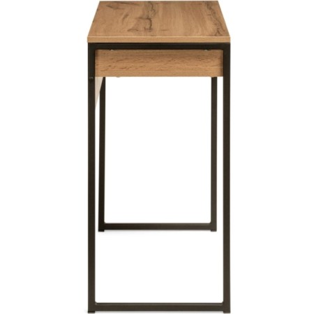Computer table Leo Loft oak vanan/matte black metal, black 39x85x75 cm-2