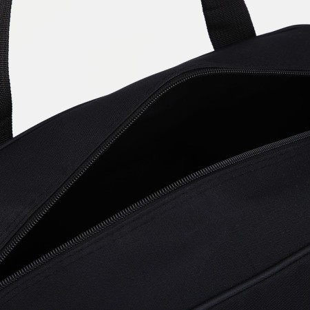 Road bag with lightning, external pocket, long belt, black color-2