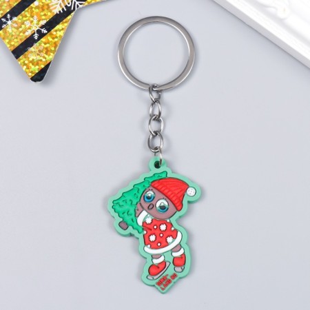 Trick Rubber "Owl with Christmas tree" 4.5x3.5 cm