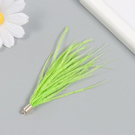 Decor for creativity Pen "Brush Ostrus" set 2 pcs green 9x0.5 cm-2