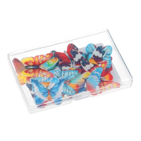 Waffle butterflies for decor of cupcakes, cake, 3x3 cm, 15 pcs-2