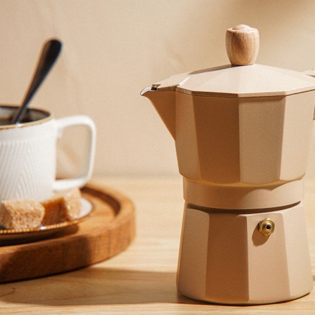 Geyser Coffee machine SL Home "Framo", 150 ml, 11 × 15.5 × 12 cm, beige color-5