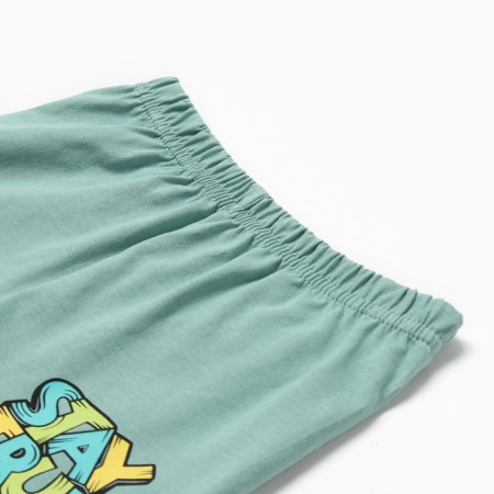 Shorts for a boy, color sage, height 74 cm-1
