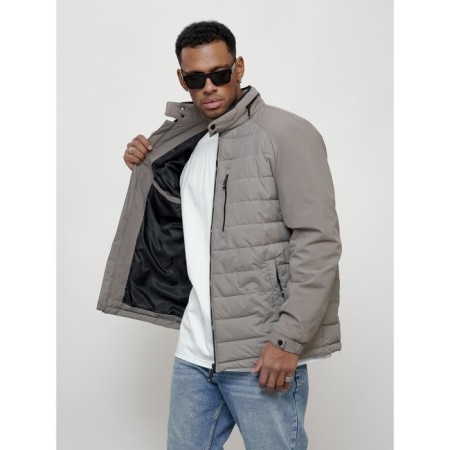Male spring jacket, size 50, gray color-7
