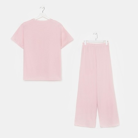 Female pajamas (T-shirt and trousers) KAFTAN "BASIC" size 48-50, pink color-8