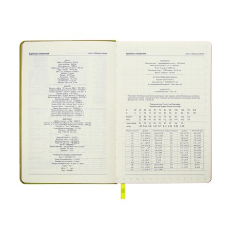 Leduced Diary A5, 140l, Cage, leatherette, elastic band, red cut, green-10