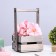 Box for potted flowers, 16x16x9/28 cm, spruce