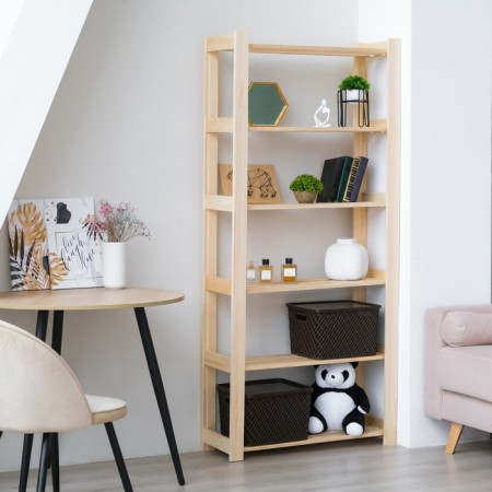 Wooden rack reinforced 180x84x28cm, 6 shelves