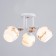 Gabriel chandelier 3x60W E27 white 46x46x28cm