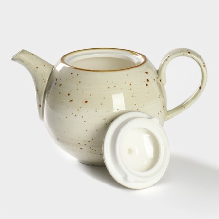 Teapot Porcelain Hot Magistro Mediterana, 900 ml, beige color-2