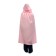 Carnival cloak adult, atlas, pink color, length 120cm