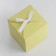 Gift folding box, packaging, "yellow", 12 x 12 x 12 cm