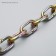 A chain for leaning dogs, 5m, caliber 3*16 mm, yellow