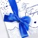 Wedding invitation: with the ribbon "Heart", 13 x 11 cm