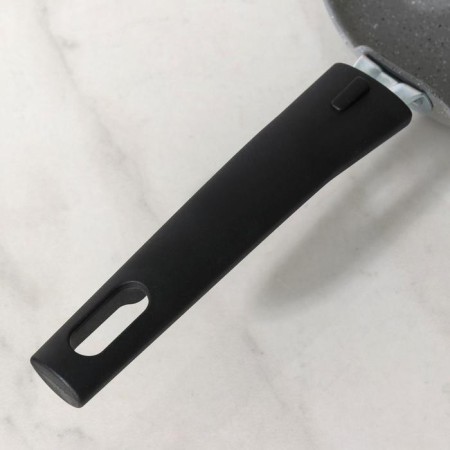Pancake pan, d = 20 cm, plastic handle, anti -stick coating, light marble color-5