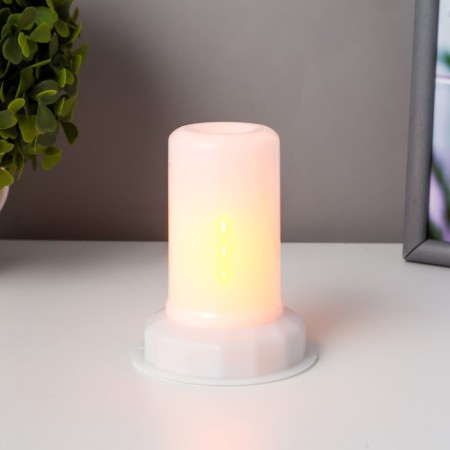 Ночник "Пламя свечи" LED от батареек 3хAG13 7,5х7,5х9,5 см RISALUX-1