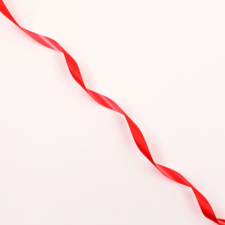Plastic tape "Bright matte", 1.2cm x 45m, red-2